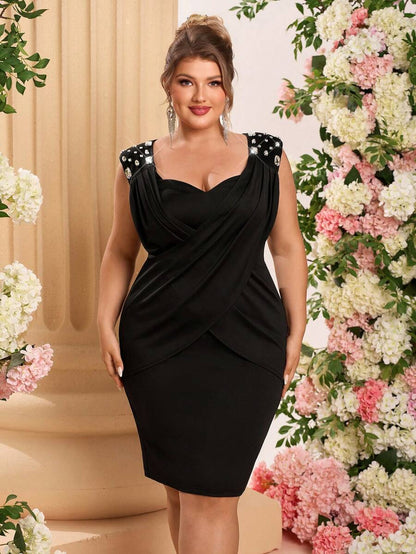 فستان سهرة أنيق وملائم الحجم الكبير