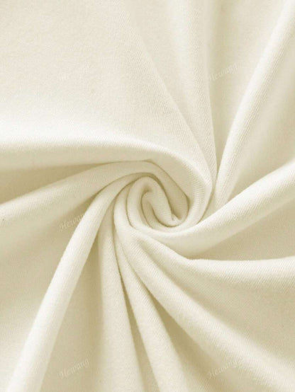 تيشيرت نسائي كاجوال بياقة مستديرة وأكمام قصيرة