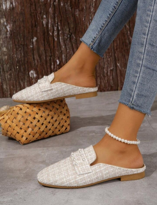 حذاء شبشب نسائي مسطح