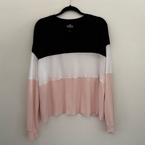 بلوزة إمرأة ذات طبعة قلب وألوان متناسقة مقاس كبير