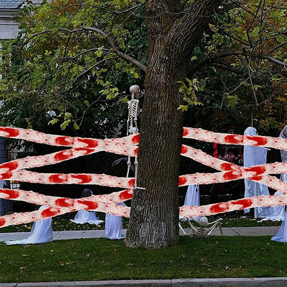 زينة شاش دموي لعيد الهالوين - عبوة واحدة من دعائم منزل مسكون مرعب