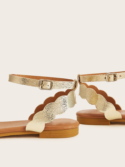 صنادل مريح بحافة مموجة معدنية