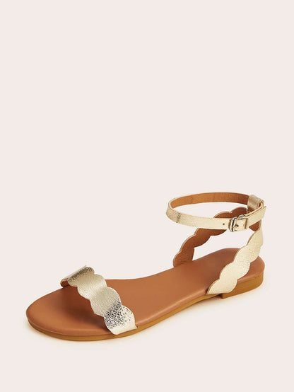 صنادل مريح بحافة مموجة معدنية