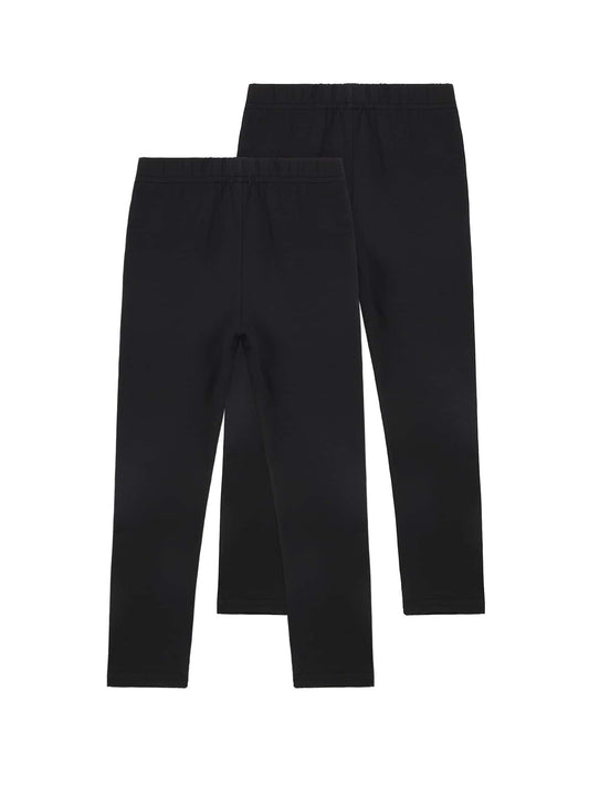 طماق بلون موحد 2 قطع للبنات الصغار