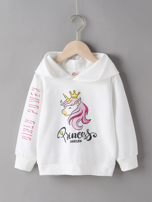 بلايز ثقيلة طفلة صغيرة تصميم الكرتون رسالة كاجوال