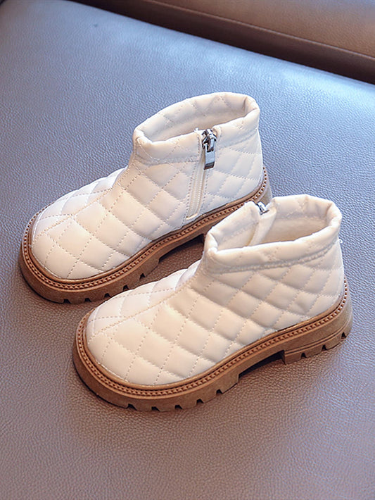 جزمة عسكرية مبطن سحاب جانبي بنات