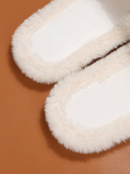 شبشب نسائي مفتوح عند الأصابع مزين بحجر الراين على شكل زهرة ملونة، غير قابل للانزلاق في الداخل/الخارج، مريح ودافئ للارتداء اليومي