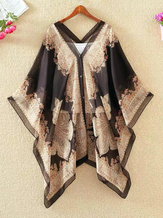 شال نمط زهر شيفون