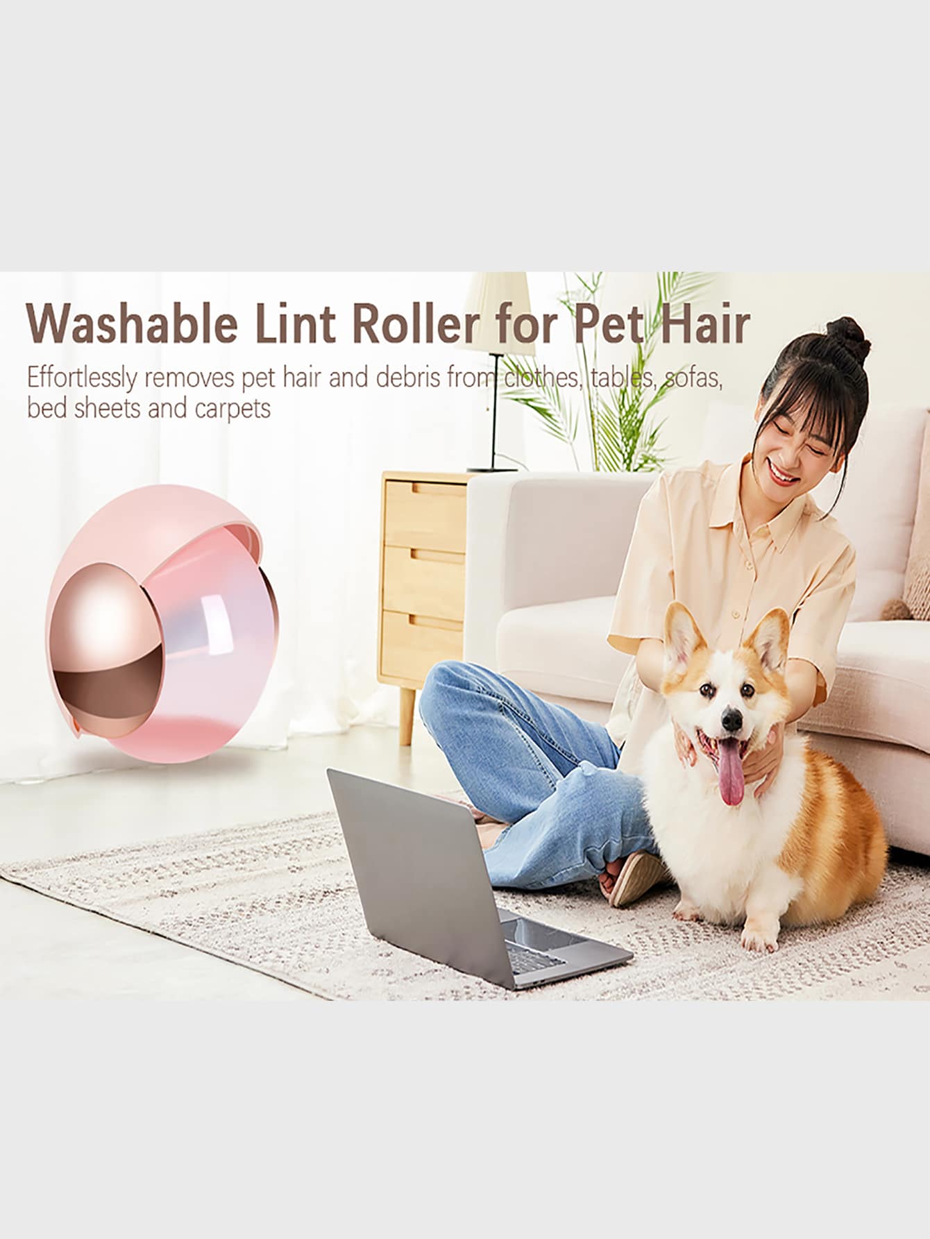 بكرة نسل محمول قابلة لإعادة الاستخدام لزج الى ملابس , قابل للغسل , متين , منزل استخدام , السفر ضروري قطعة واحدة