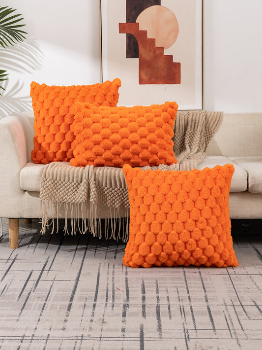 غطاء وسادة قطيفي مخملي قطعة واحدة