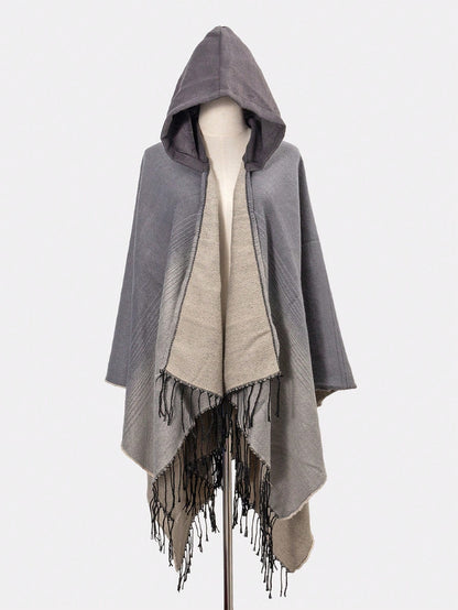 قطعة واحدة للنساء أكريليك بالوان متدرج رداء الى تصوير الصور , كل المطابقة شال لفصل الربيع , الصيف , خريف , و الشتاء