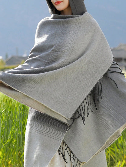 قطعة واحدة للنساء أكريليك بالوان متدرج رداء الى تصوير الصور , كل المطابقة شال لفصل الربيع , الصيف , خريف , و الشتاء