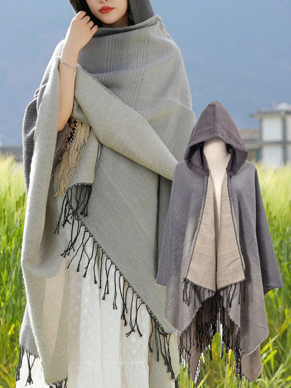 قطعة واحدة للنساء أكريليك بالوان متدرج رداء الى تصوير الصور , كل المطابقة شال لفصل الربيع , الصيف , خريف , و الشتاء