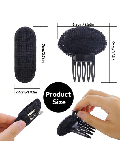 مجموعة 6قطعات لتضخيم الشعر للسيدات - صانع لفافة الشعر بدبابيس، وعازل تشكيلة،وملحقات لتضخيم الشعر وأدوات تسريح الشعر ومشابك للشعر