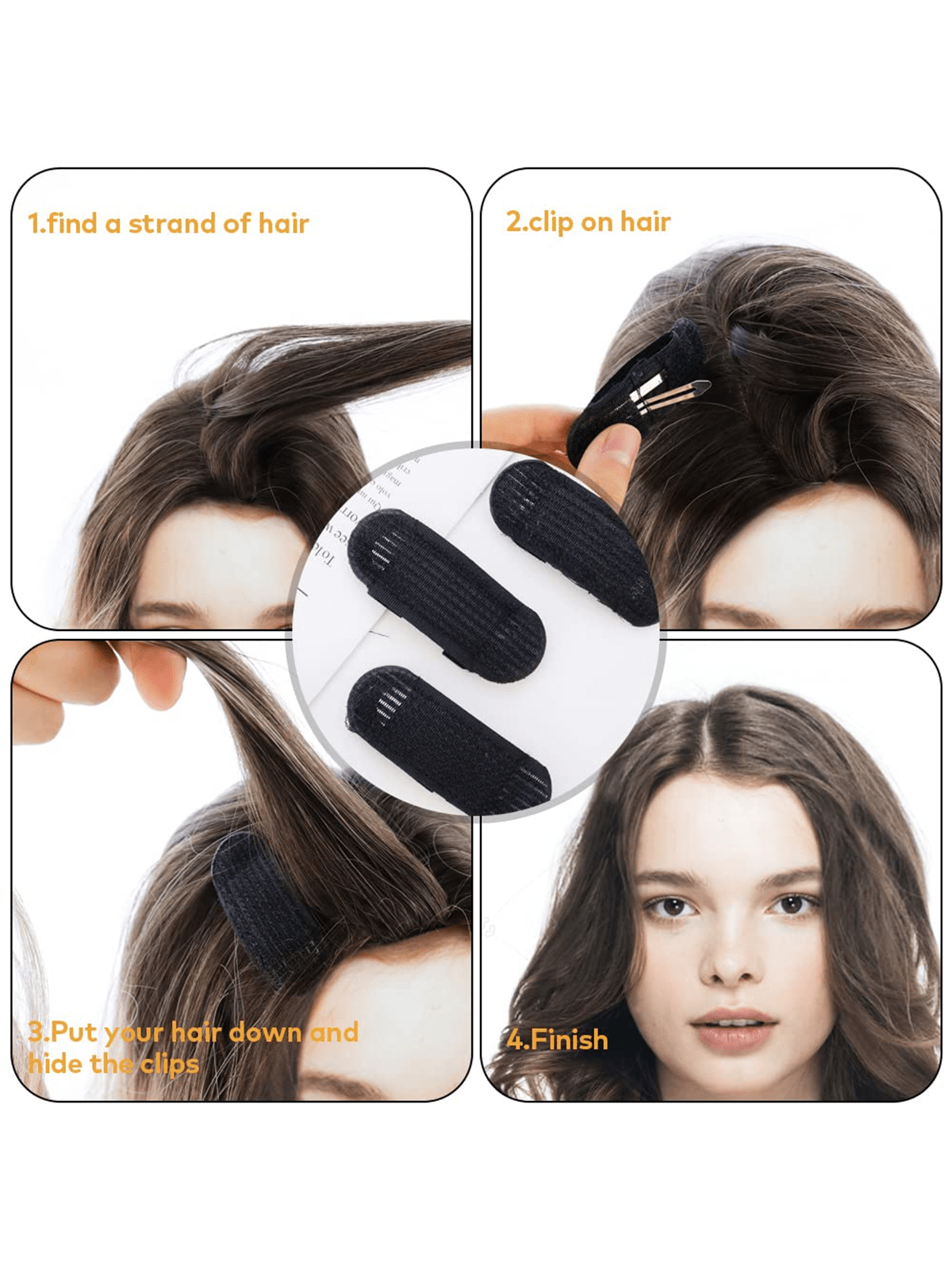 مجموعة 6قطعات لتضخيم الشعر للسيدات