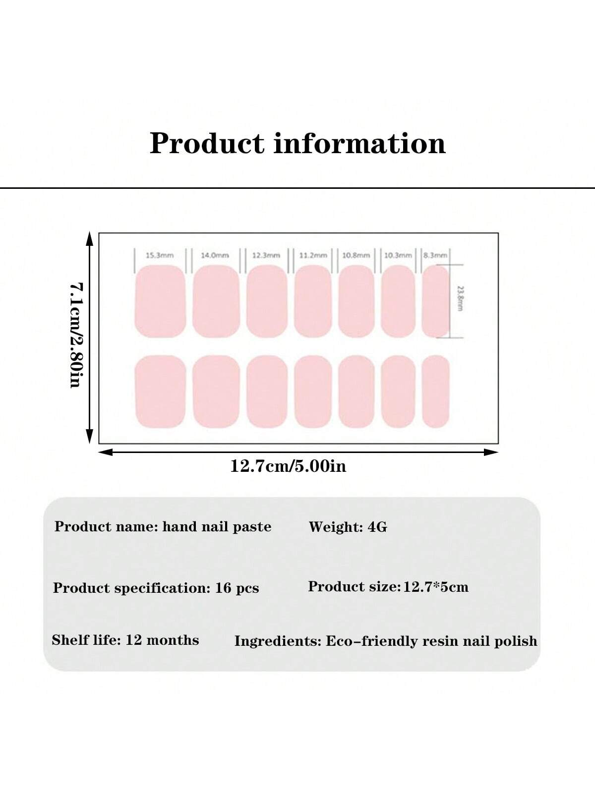 ملصقات الأظافر 16قطعة ملصقات ملونة للأظافر، ملصقات فن الأظافر الجيل اللاصقة للنساء والفتيات - بنفسجي فاتح (cs-016)