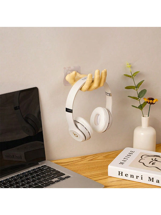 صندوق صابون بنمط يد جديد مزود بخطاف قوي غير مثقوب وغير مصفر لتخزينه بحائط المنزل ومناسب للمفاتيح والسماعات ورف التخزين